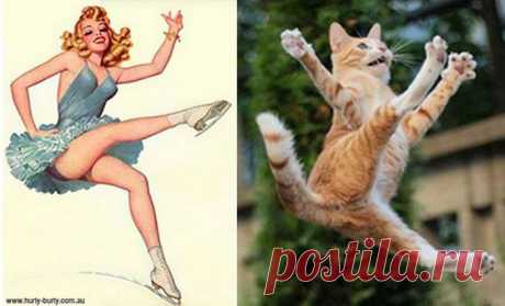 Кошки и пин-ап (30 фото) - ЛоЛс.ру - Позитивный такой смешарик! :-))