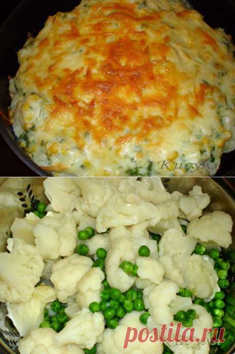 Цветная капуста с наполнителями в духовке