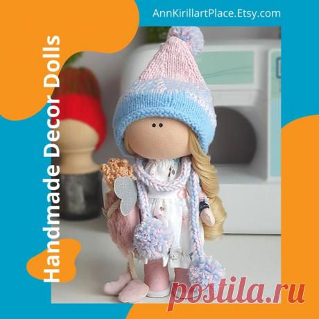 Nursery Cloth Doll Winter Tilda Doll Interior Decor Doll | Etsy