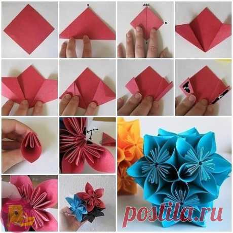 Кусудамы - шары счастья — Сделай сам, идеи для творчества - DIY Ideas