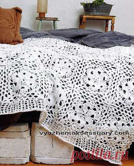 плед крючком | Вяжем аксессуары