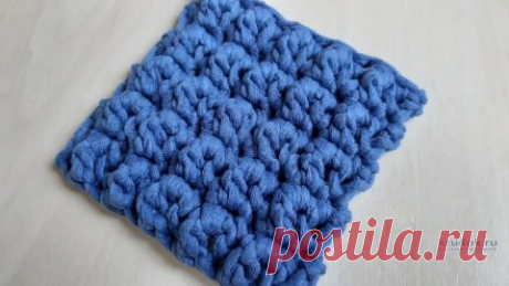 Рельефный 3Д узор крючком — видео урок