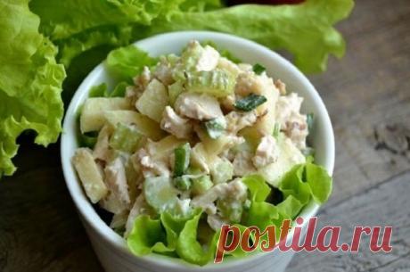 Салат с курицей, яблоками и сельдереем на Новый год — Ⴚα∂ ℨα୮০τ০Ᏸҡα