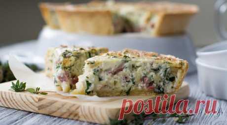 Киш с беконом