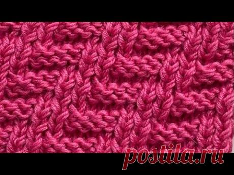 Выразительный зимний узор для вязания мужских и женских теплых изделий