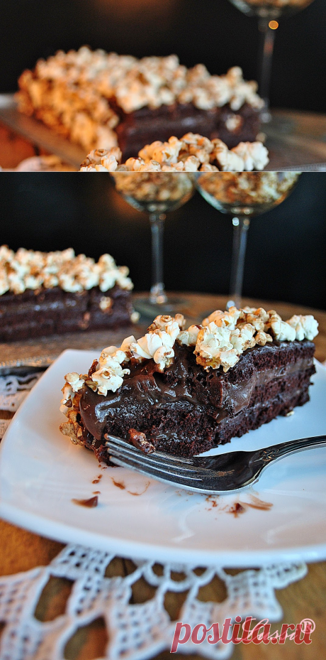 Най-вкусната постна шоколадова торта: Торта "Пуканка" / The best chocolate cake for fasting days: Popcorn Cake
