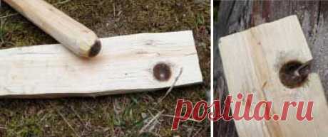 Добыча огня ручным сверлом