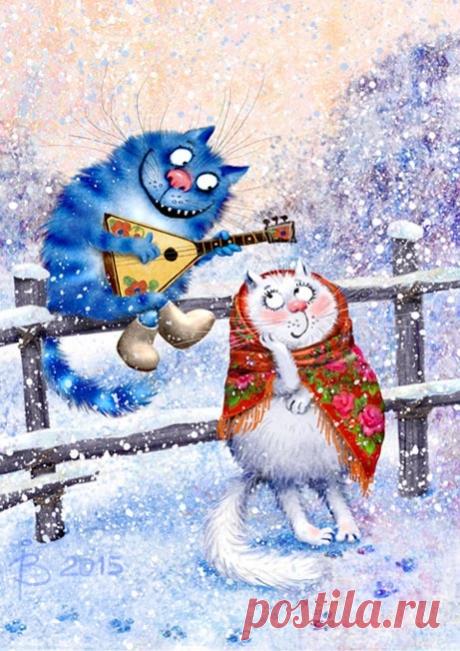 Сообщество иллюстраторов | Иллюстрация "По морозу