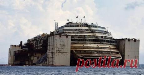 Со дна моря подняли лайнер Коста Конкордия. Кадры, от которых становится не по себе… - МирТесен