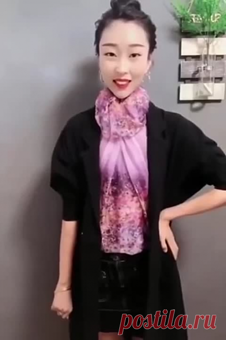 Правильно завязываем шарф