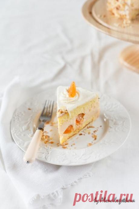 Абрикосово-сливочный торт "Шифон" -1.