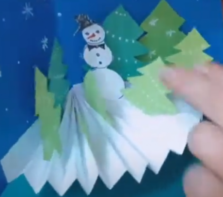 Занятие кружка НТМ, "Изготовление новогодней объёмной открытки", педагог Онегина Е.Б. - YouTube