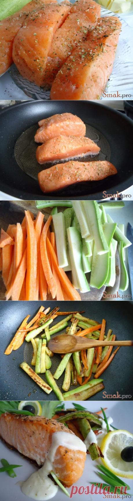 Семга с соусом рецепт с фото » Кулинарные рецепты со всего мира!