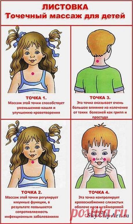 Точечный массаж для детей..