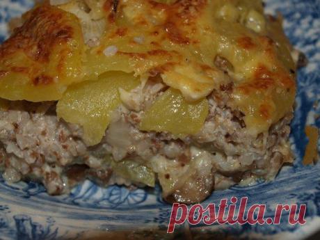 Гречневая запеканка с кабачком » Кулинарные рецепты