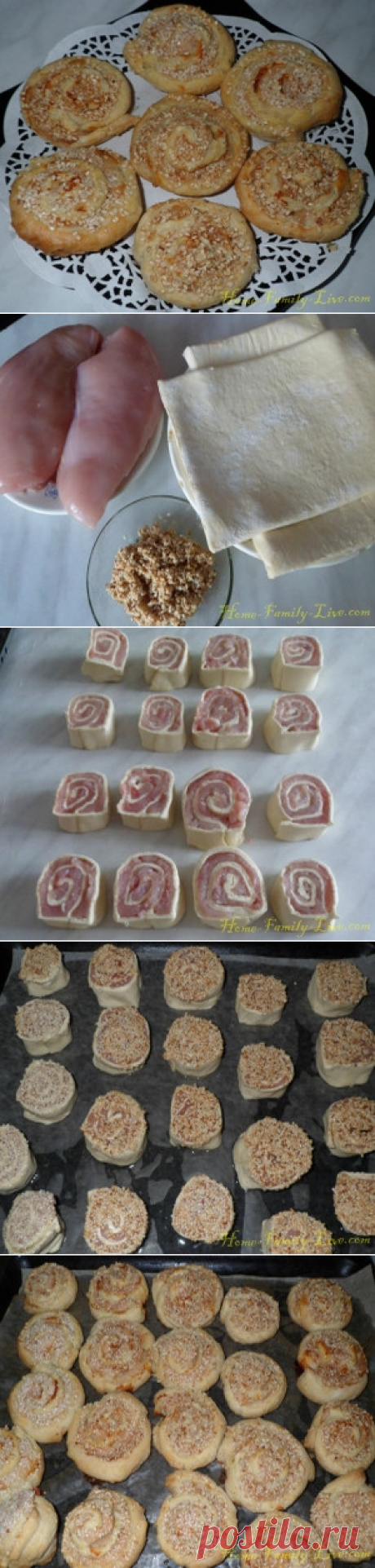 Куриные рулетики/Сайт с пошаговыми рецептами с фото для тех кто любит готовить