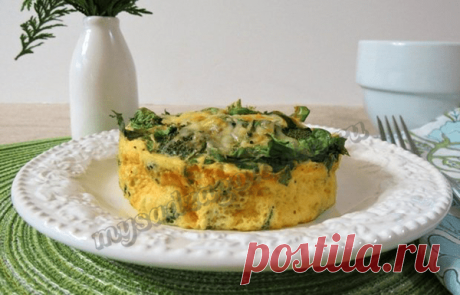 Омлет с сыром и брокколи — Сад Заготовка