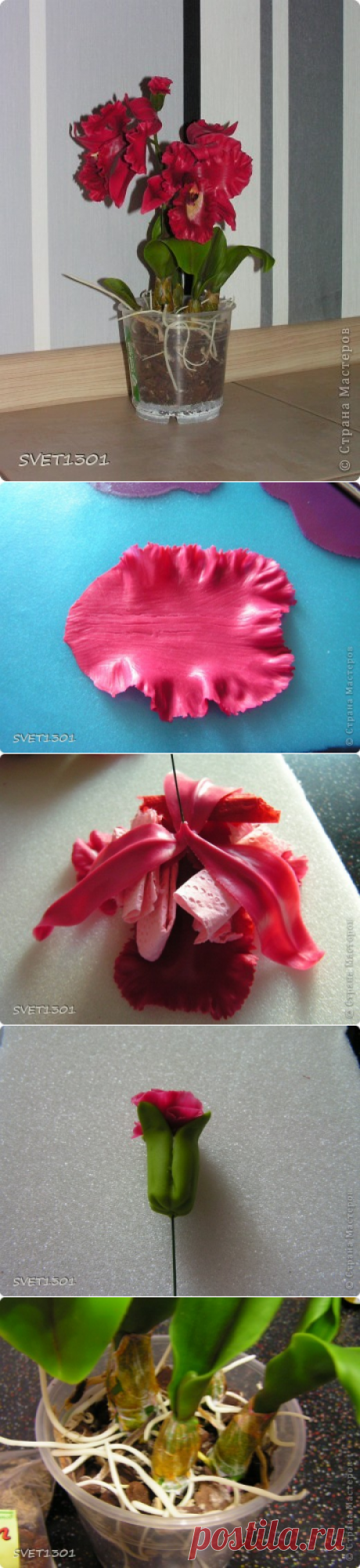 МК по лепке орхидеи. | Страна Мастеров