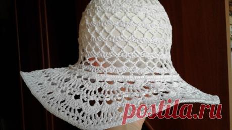 Шляпа крючком.