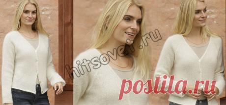 Вязание кардигана December Moon - Хитсовет Вязание спицами стильного белого кардигана December Moon со схемой и пошаговым бесплатным описанием.