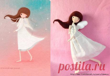 Кукла по мотивам иллюстрации