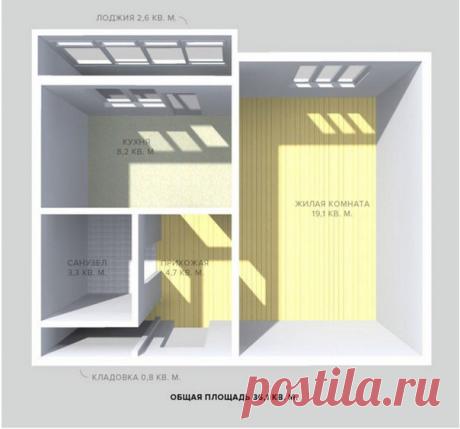 Как обустроить однушку в типовом доме