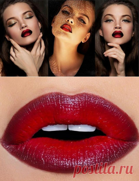 Макияж губ в технике Омбре (деграде)