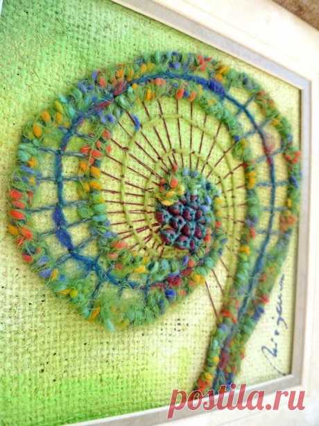 Unfurling XIV, original mixed media artwork