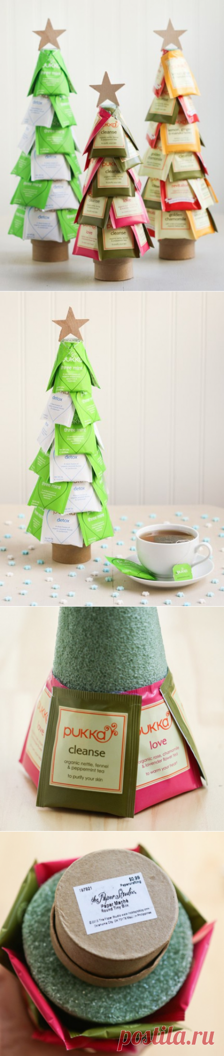 Чайная ёлочка или елочка с пожеланиями