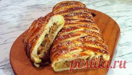 Кулебяка с Тушеной Капустой (Вкуснятина)