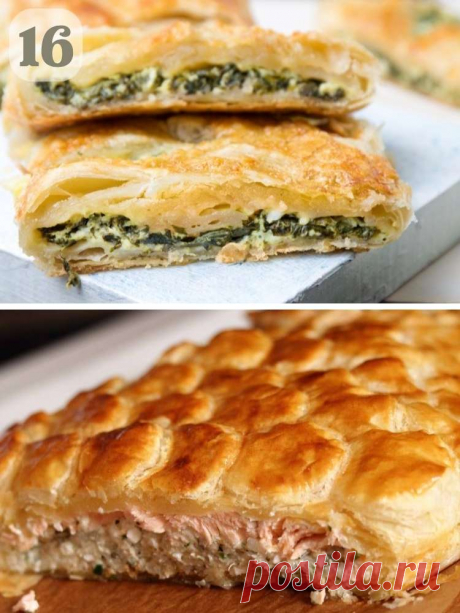 16 изысканных и простых рецептов пирогов из слоеного теста — MOJAKUHNJA.ru