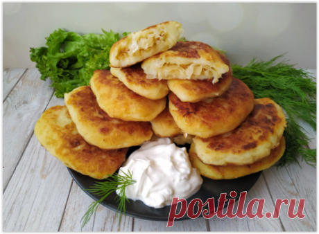 Фирменные картофельные пирожки с очень вкусной начинкой!