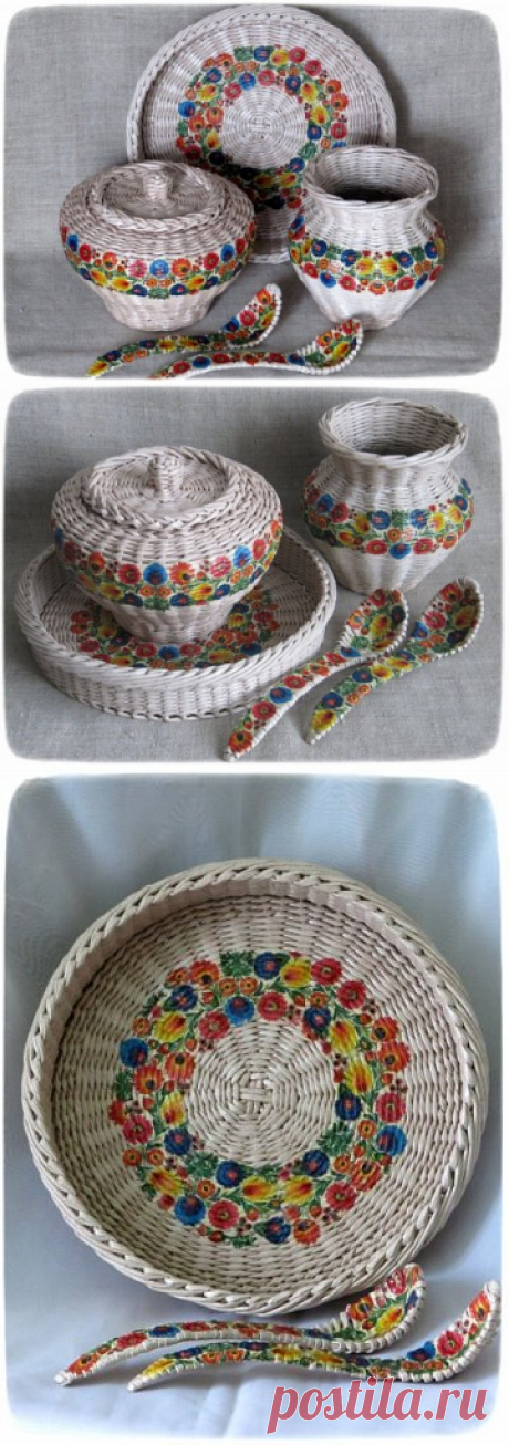 Набор с Петриковской "росписью". | Страна Мастеров