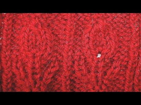 Узор спицами "Тюльпаны"