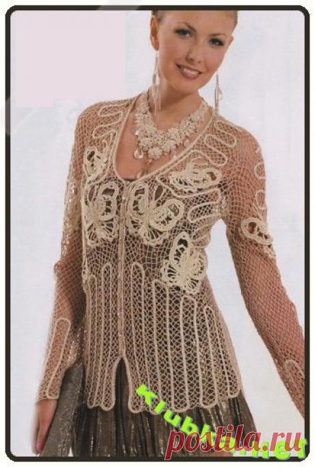 Кардиган «Сокровища индейцев Майя» » Клубка.Нет - Все о вязании крючком