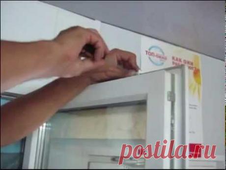 Установка приточного клапана на пластиковое окно