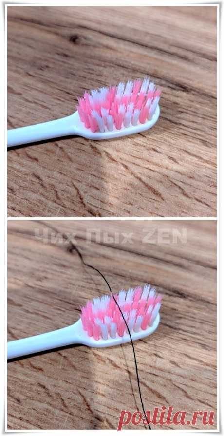 Совет для бабушек: как зубная щётка поможет вдеть нитку в иголку | Чих Пых | Яндекс Дзен