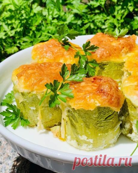 Кабачковые бочонки с фаршем