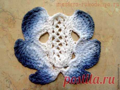 Как секционно покрасить вязанный мотив