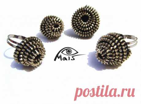 кольца из застежки - молнии (Екатерина Ш) / Украшения и бижутерия / Модный сайт о стильной переделке одежды и интерьера