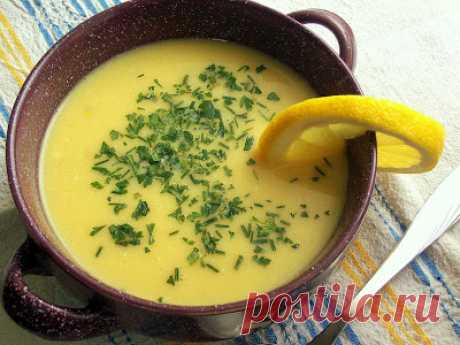 Авголемоно -ЛИМОНОВА СУПА С ОРИЗ