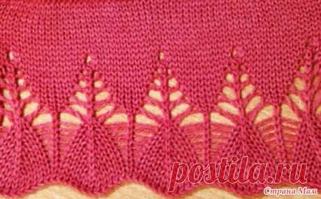Ажурная кайма на вязальной машине Silver Reed 3 класса. Видео МК - Машинное вязание - Страна Мам