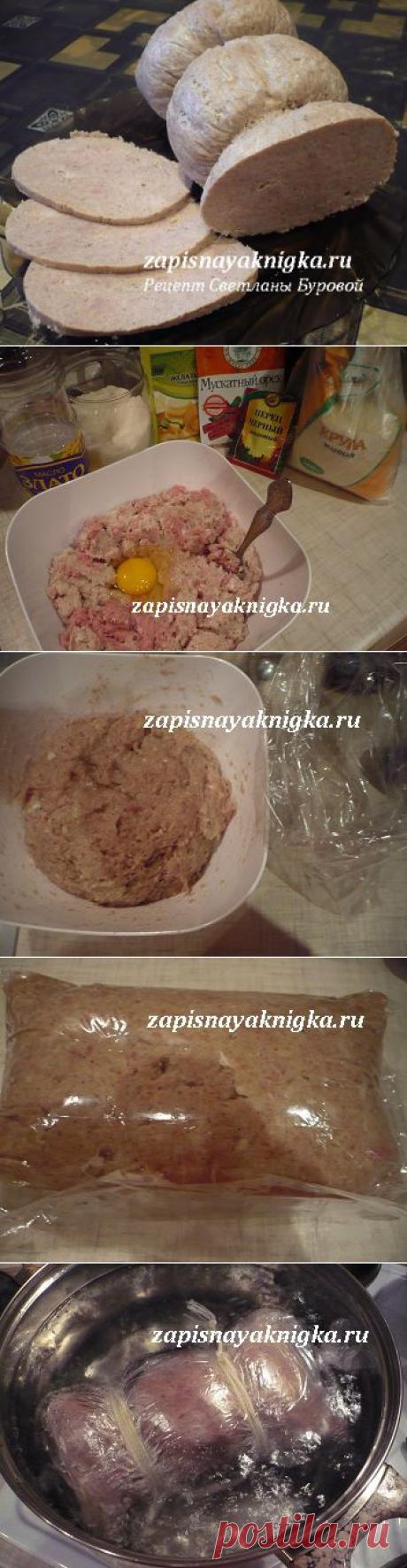 Рецепт домашней вареной колбасы в пакете для запекания