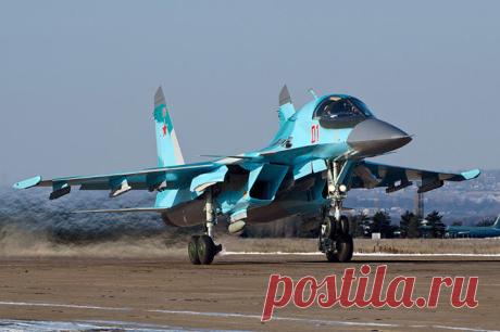 «На фото российский фронтовой бомбардировщик Су-34.» — карточка пользователя Gusev-R-E в Яндекс.Коллекциях