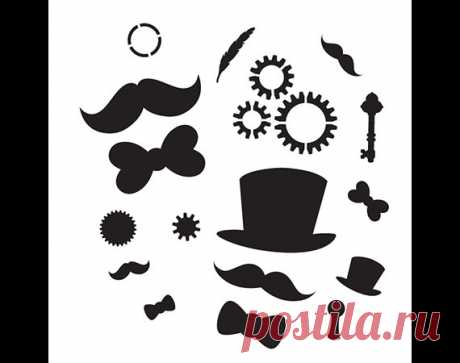 Steampunk Gentlemen - Art Stencil - Select Size - STCL1125 - By StudioR12 Steampunk Gentlemen - Art Stencil - Select Size - STCL1125 - By StudioR12 Expressing your creativity has never been easier than with Art Stencils from StudioR12! Add a few accents and embellishments - or complete an entire project using nothing but stencils and your imagination. With