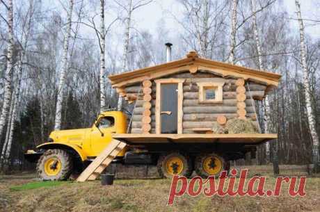 Банька на колесах! Красота)
#россия@vcottage55
#строительство@vcottage55 
#идея@vcottage55