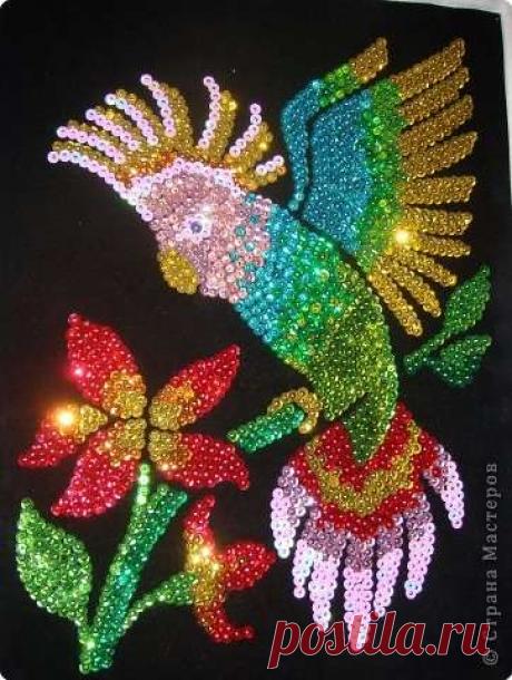 Вышивка пайетками и бисером. Часть 3