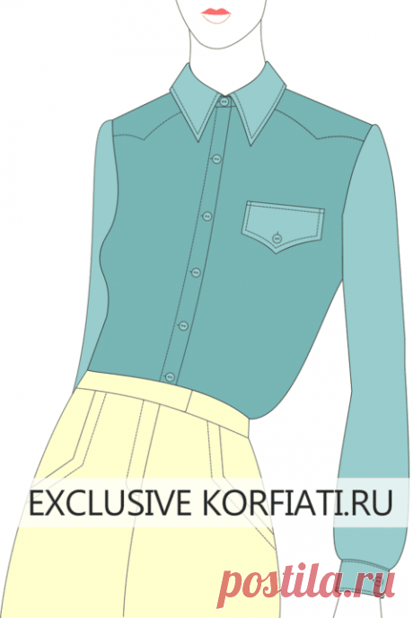 Выкройки воротников-стоек от Анастасии Корфиати