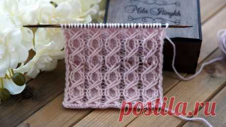 Узор спицами Косы из вытянутых петель | Вязание для всех Людмила Ильиных | Пульс Mail.ru