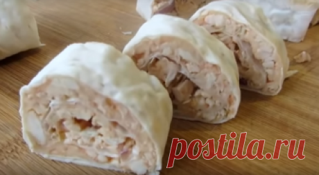 Вот это трюк-закуска в лаваше со вкусом шашлыка Предлагаем вам приготовить очень интересную закуску на праздничный стол или в дорогу. Готовить мы ее будем из мяса, которое приготовим на плите. И мясо будет таким, как будто это шашлык. А потом мы за…